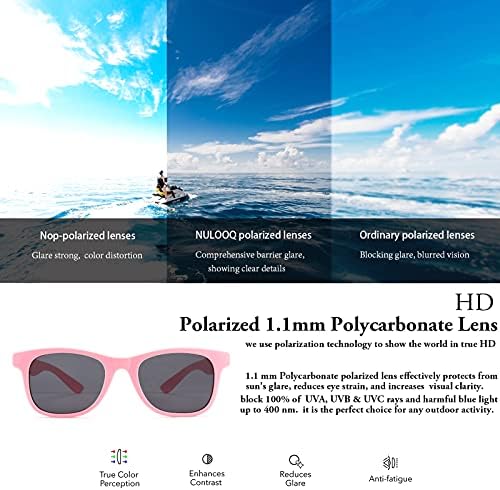 Fleksibilni okvir polarizovane dečije naočare za sunce za dečake & amp; devojčice UV zaštita uzrast 3-8 godina - 2 Pakovanje