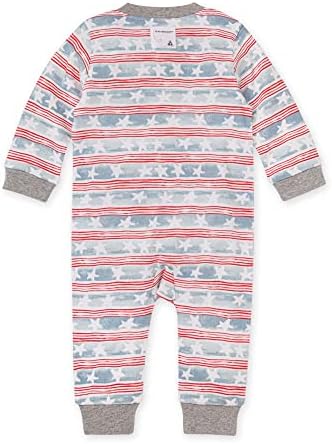 Burt's Bees Baby baby-boys spavaju i igraju pidžame, organski pamuk Jednodijelni kombinezon kombinezon sa patentnim zatvaračem prednji Pjs