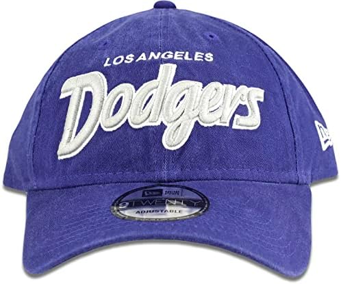 New Era Los Angeles Dodgers Muški Ženski Retro scenario 9TWENTY podesivi Strapback plavo sivi Logo šešir