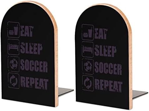 Jedite Sleep Soccer ponovite velike drvene držače za knjige Moderna dekorativna polica za knjige stoper stoni držači polica Set od