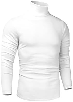 Muška Turtleneck Slim Fit pulover Top Dugi rukav Thermal Basic T Shirt