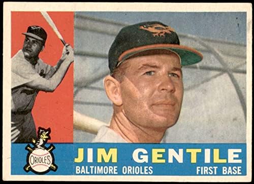 1960. topps 448 Jim Gentile Baltimore Orioles ex Orioles
