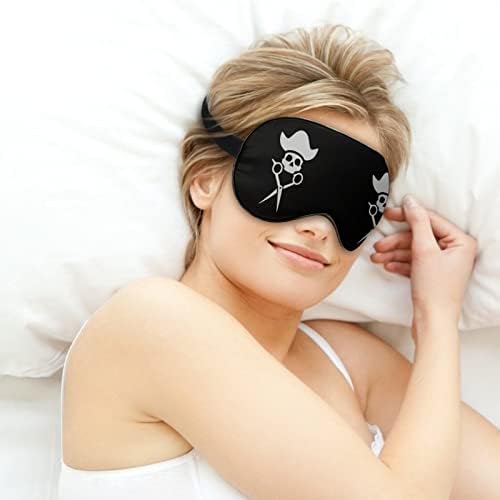 Lubanje brijača makaze maska ​​za spavanje lagana slijepo-očiju maska ​​za oči Poklopac s podesivim kaišem za muškarce žene