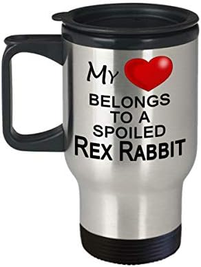 Rex Hobbit Travel krig, Mini Rex Rabbit, poklon za ljubitelje zečeva - Moje srce pripada razmaženom zecu