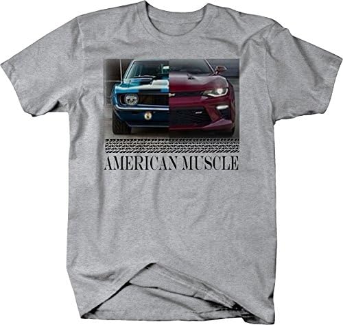 Američki mišićni mišićni automobil Camaro SS moderna i klasična garažna majica za muškarce