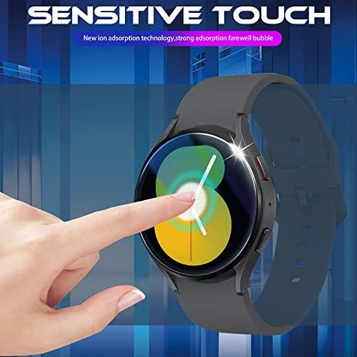 Orzero kaljeno staklo zaštitnik ekrana kompatibilan za Samsung Galaxy Watch 5 40mm, watch 4 40mm, 2.5 D Arc ivice 9 tvrdoća visoke