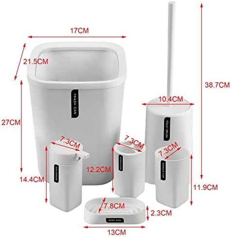 Leefasy PP kupaonica dodatna oprema za wc četkica za četkicu za zube četkica za zube kupatilo za kupaonicu, bijeli