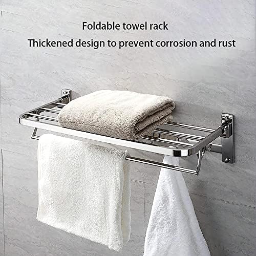 Zidna montirana kupaonica od nehrđajućeg čelika sklopivi ručnik stalak za tuš organizator Skladištenje sa kupaonicom za ručnik ručnika