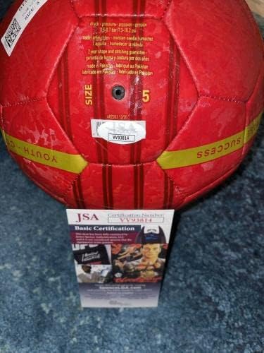 Paul Pogba potpisao je službeni Manchester United Soccer Ball France JSA VV 93814 - AUTOGREM Fudbalske loptice