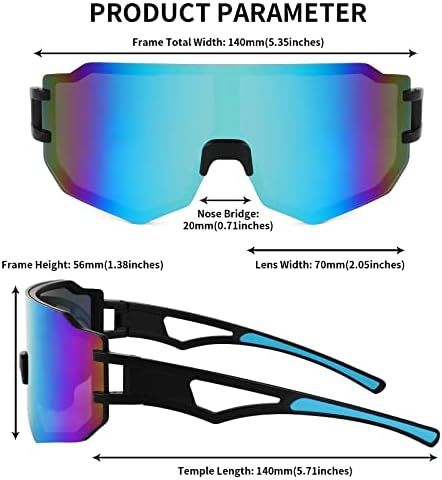 FEISEDY sportske biciklističke naočare za muškarce modne naočare za bicikle sa ogledalom Jednodijelne objektive bez okvira B2867