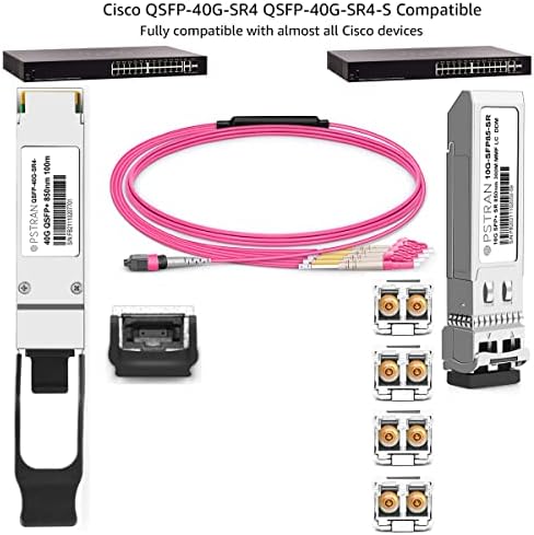 40G QSFP+ SR4 za Cisco QSFP-40G-SR4 Meraki MA-QSFP-40G-SR 40GBASE-SR4 QSFP+ primopredajni modul 850nm, 150m, MTP / MPO, DOM