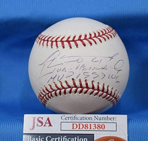 Livan Hernandez 97 WS MVP JSA COA Autograph Major League Ručna potpisana bejzbol - autogramirani bejzbol