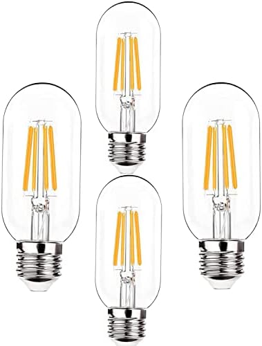 MMBGJKG zatamnjiva T45 LED Edison sijalica,2700k toplo Bijela, 5w antikne cjevaste LED žarulje sa žarnom niti, 60 W ekvivalentna E26