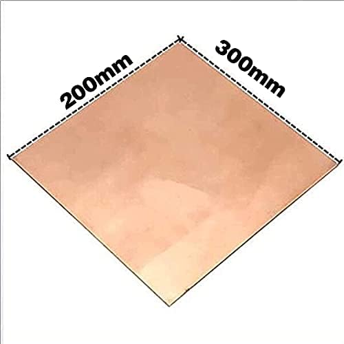 Sogudio Mesingana ploča čista bakrena folija od čistog bakra metalni lim folija ploča 200x300x0. 8mm rezana bakrena metalna ploča