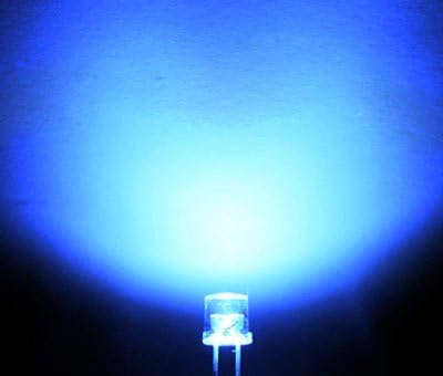 50kom x plava Supe svijetla 3mm ravna Gornja Led bijela 3mm svijetloplava