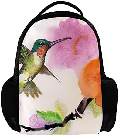 VBFOFBV putni ruksak, backpack laptop za žene muškarci, modni ruksak, proljetni krajolik Hummingbird cvijeće Vintage Art