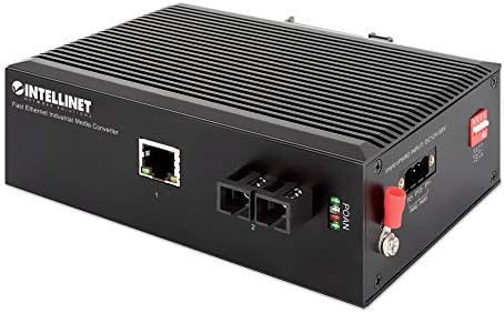Intellinet Single Mode SC Gigabit Ethernet Fiber Media Converter, Autonegotiation, 10/100/1000Base-TX do 1000Base-LX, 12.4 mi, IP40-nominalna,