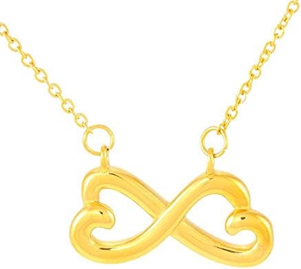 Nakit za poruke, ručno izrađena ogrlica - personalizirana poklon Infinity Hearts, 70. rođendan za svoj poklon, 70. rođendanski poklon