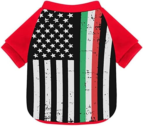 Funnystar Italian American American Tanc line zastava Ispis Dukserica za kućne ljubimce sa pulovernim puloverom za pse za pse mačka