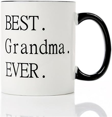 Mecai bake i djedovi pokloni-najbolja baka / djed ikad -11 oz keramičke šolje za kafu set od 2 - novost Božićni rođendan Hvala pokloni