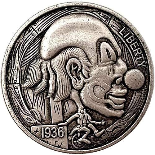 1936. američki veliki nos starinski stari bakar i srebrna kovanica kovanica kovanica kovanica kovanica i srebrna kovanica puhanja