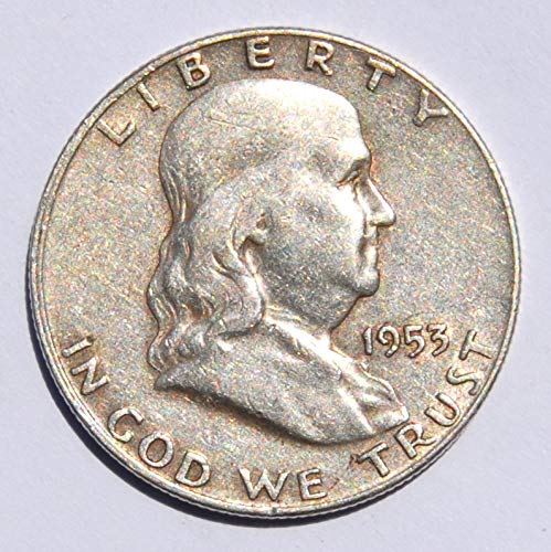 1953 D Sjedinjene Američke Države Benjamin Franklin pola dolara kovanica vrlo dobro