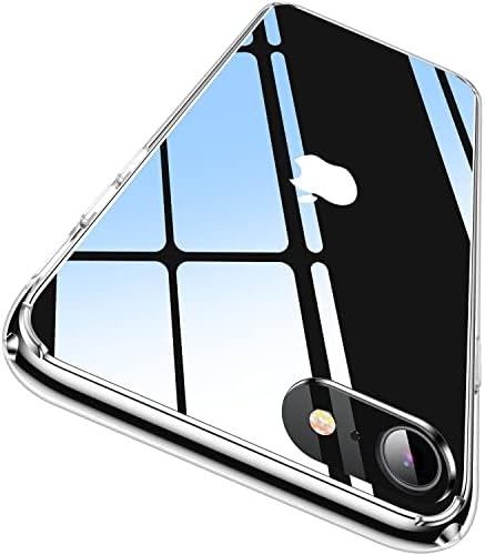 Casekoo [nadograđen] Clear futrola za iPhone SE 2022/2020, [Nikad žuta] [10ft Vojno zaštita od pada] Staklona zaštitna naklopac za