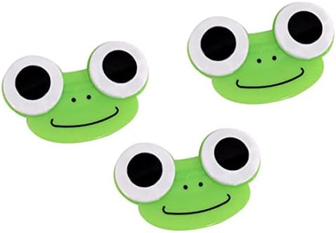 Souiwuzi Kontaktni objektiv Case Crtani Frog Oblik Kontakt Držač objektiva Cartoon Objektiv za životinje 3pcs