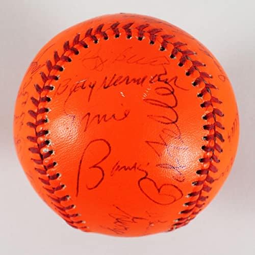 1983. All-Star Game Hof'er potpisao je Experiment Baseball Finley's Ernie banke, Warren Spahn itd. - COA PSA / DNK - AUTOGRAFIRANI