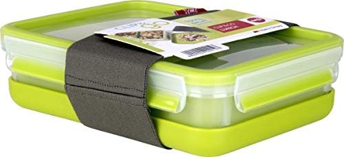 EMSA Clip & Go kutija za ručak, 1,20 litara, zelena/providna, 28 x 28 x 18 cm