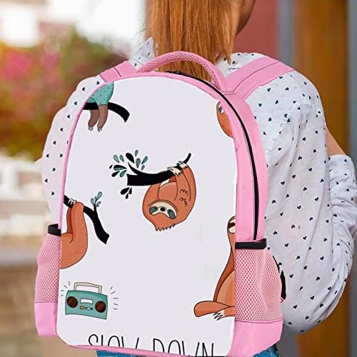 VBFOFBV ruksak za ženske pantalonske ruksak za laptop, casual torba, crtani tropski džungli životinjski lonac