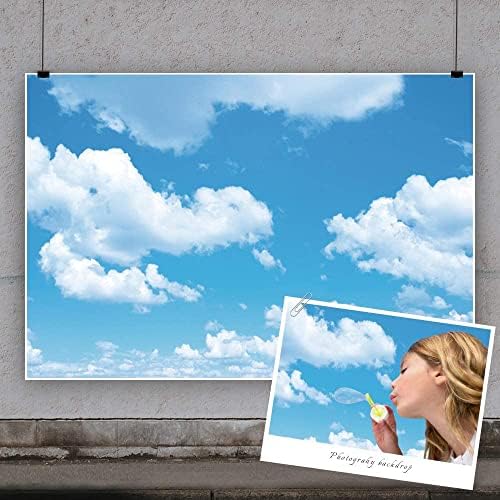 Plava Sky White Clouds photo Backdrop,Yeele 15x10ft Spring Sunshine Sky Clouds World Travel tema pozadina fotografije, Aviator dekoracija