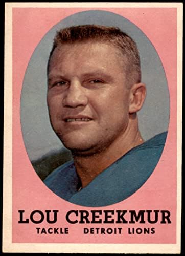 1958 TOPPS 81 Lou Creekmur Detroit Lions Ex / Mt Lions William & Mary