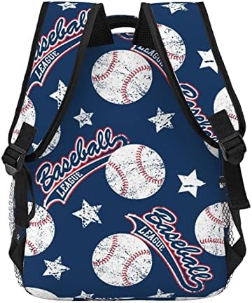Afhyzy Baseball Travel Havpack Ženska torba Lagana školska ruksaka za devojke Podesivi fakultet Backpack odgovara 15,6 inčni prenosnog