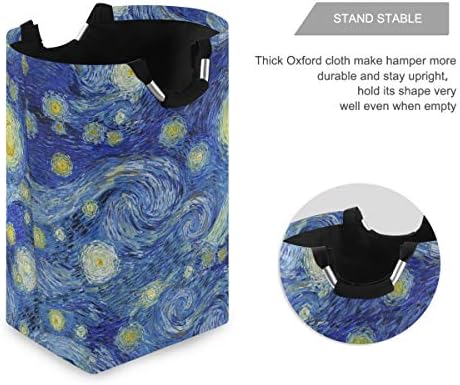 Alaza Galaxy Nebula svemirska korpa za veš korpa velika kanta za odlaganje sa ručkama za poklon korpe, spavaću sobu, odeću