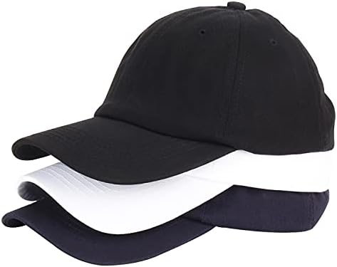 UmeePar 3 pamučna pamučna kapa Podesivi nestrukturirani kapu nestrukturiranog tata za žene muškarci