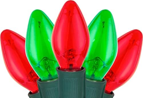 6 pakovanja zamjena C7 LED Božićne sijalice otporne na lomljenje C7 Led Sijalice 2W Mini sijalica kandelabra E12 Osnovni dekor crvene sijalice zelena sijalica, žarulje, prozorska sveća unutrašnja Vanjska