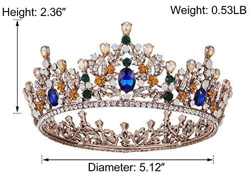 Aw mladenka kraljica kruna za žene Mutilcolor vještački dijamant svadbena kruna za vjenčanu tijaru za mladenku Kristalna princeza