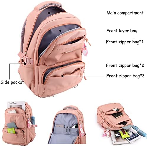 Woyiyaan ruksak za školske djevojke knjigovodstvene torbe slatka torba sa visokim srednjoškolskim ruksak za osnovnu školu za teen