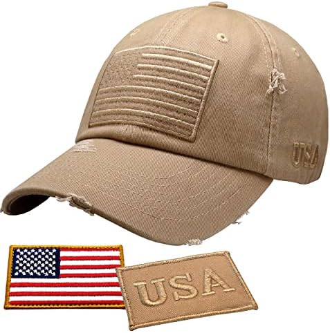 Anturage Unisex Bejzbol šešir američke zastave za muškarce i žene / mrežasta mrežica za američku zastavu Snapback ravna kapa za vizir