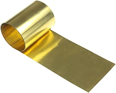 GOONSDS H62 Mesingani Lim tanka folija ploča podloška industrija Kućni materijali za obradu metala dužine 500 mm, 0, 1mmx200 mm