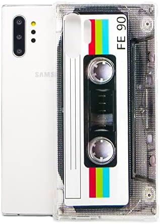 FATEAM Torbica za Galaxy Note 10 Plus, sa ojačanim uglovima TPU mekani branik retro kaseta TERETTE kompatibilan sa Samsung Galaxy