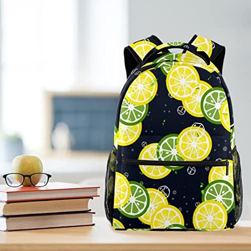 Limunski limunski limunski ruksak za dječake Djevojke školske knjige torbe za planinarenje Pješački kampovi Daypack Ruccsack