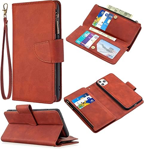 Kkfaus torbica za novčanik za iPhone 13/13 Mini / 13 Pro / 13 Pro Max, Premium kožni novčanik Flip Cover držač lične karte za novčanik