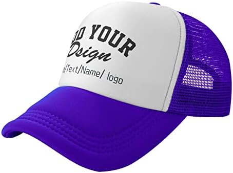 Personalizirani Kamiondžijski šešir Vaš vlastiti Foto tekst naziv Unisex prilagođena bejzbol kapa Tata šešir za muškarce žene prilagodite mrežasti crni šešir