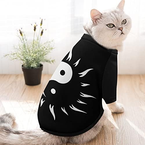 FunnyStar The Sun Yin Yin Yin Print Dukserice za kućne ljubimce sa pulovernim puloverom za pse za pse mačka sa dizajnom