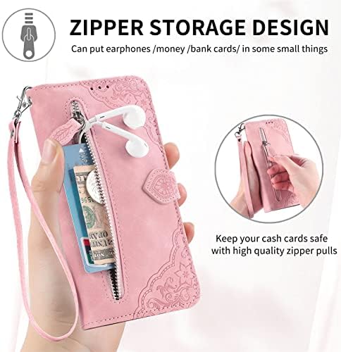 Hee Hee Smile luksuzna torbica Zipper kožni novčanik Shell Zipper novčanik Flip Case za VIVO U3 poklopac telefona narukvica Pink