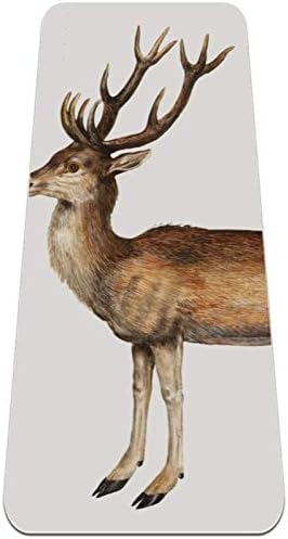 Siebzeh Deer Vintage Style Premium Thick Yoga Mat Eco Friendly Rubber Health & amp; fitnes Non Slip Mat za sve vrste vježbe joge i