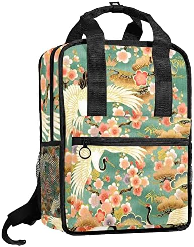 Tbouobt putni ruksak lagani laptop casual ruksak za žene muškarci, jesenski šumsko cvijeće jelena i ptica lisica