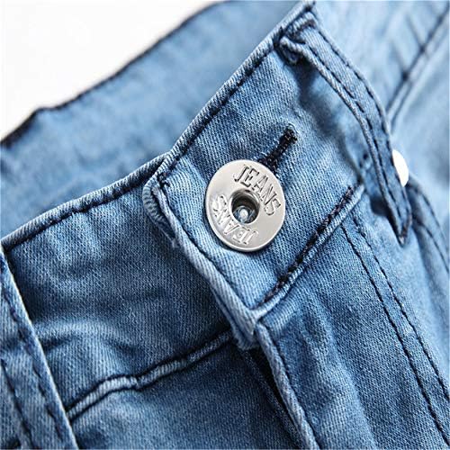 Andongnywell muške ripped tanke fit mršave ručno sužene traperice uništene pantalone sa džepom dugmeta sa patentnim zatvaračem